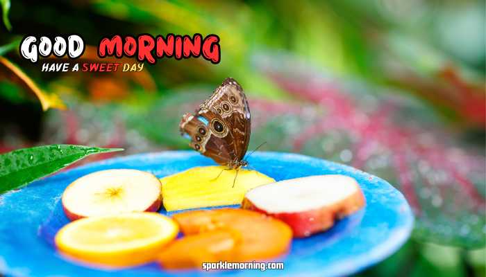 good morning butterfly images