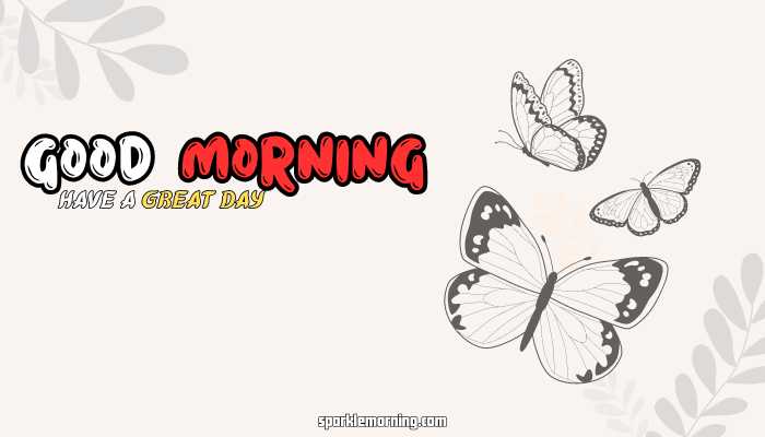 good morning butterfly images