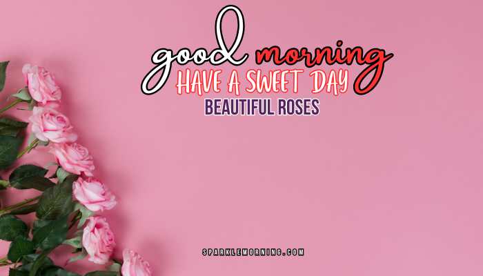 good morning roses images