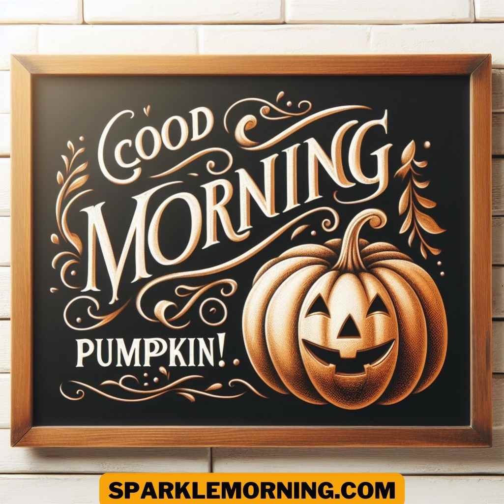 Good Morning Pumpkin Pictures