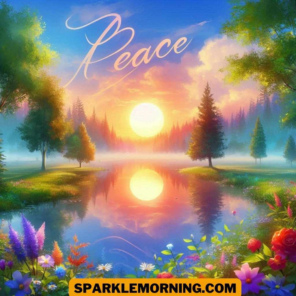 good morning peace images