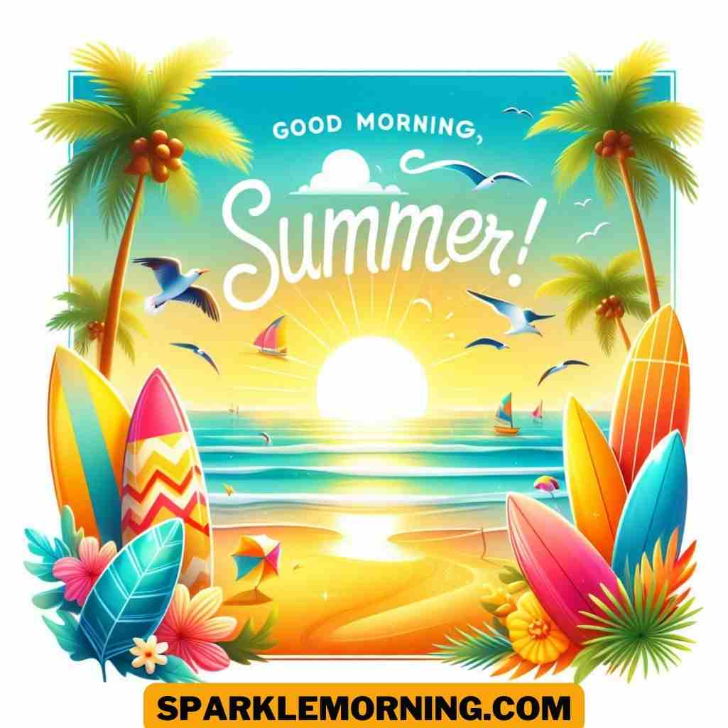 good morning summer images