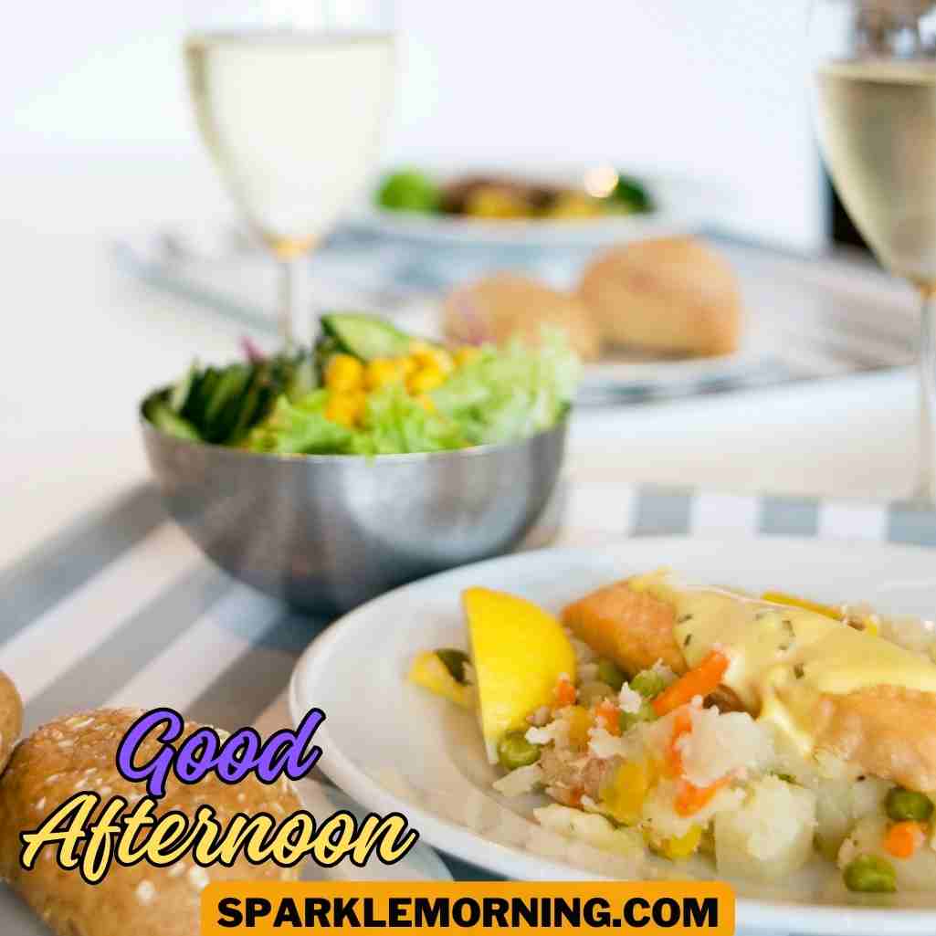 good afternoon lunch images