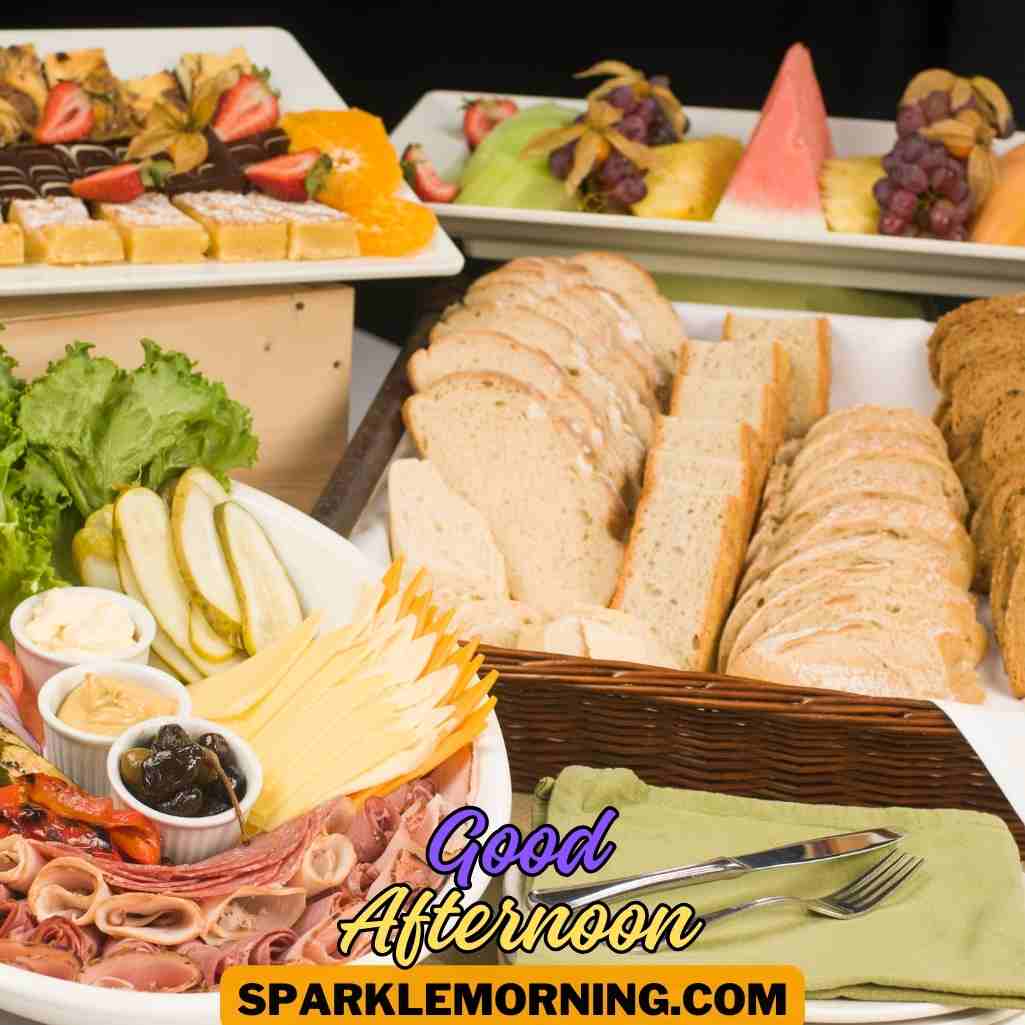 good afternoon lunch images