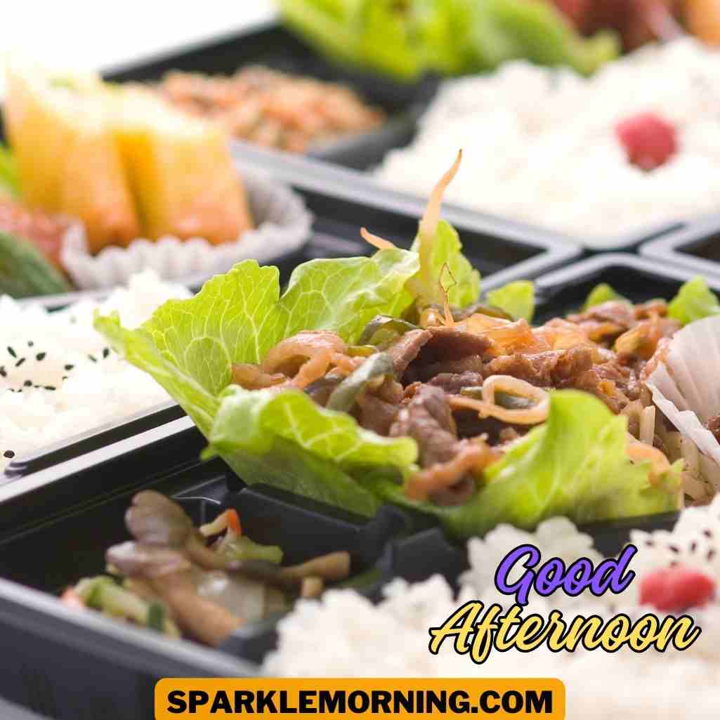 good afternoon lunch images