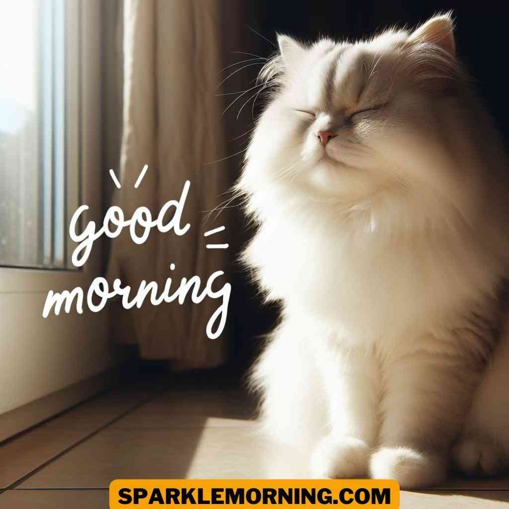 good morning cat images