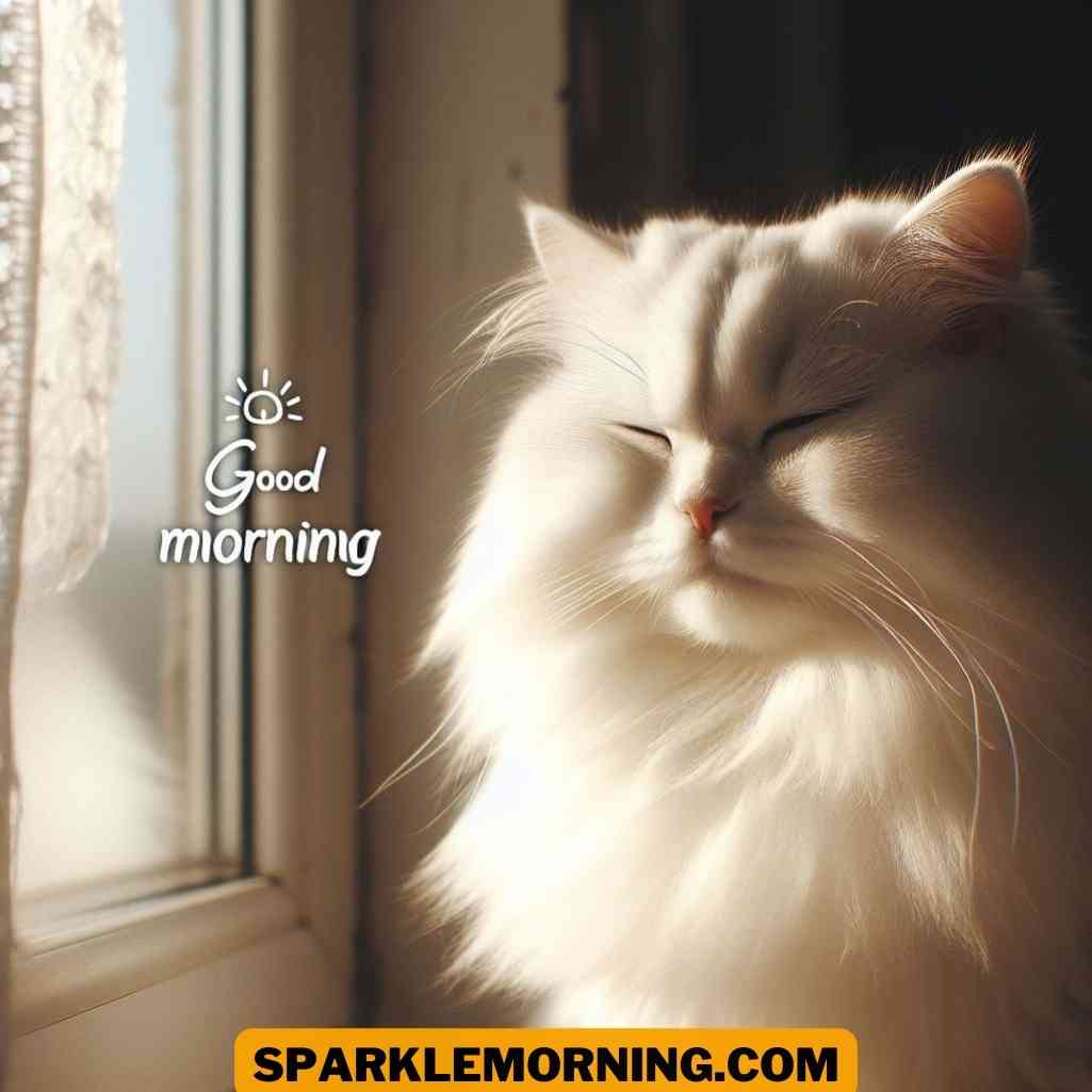 good morning cat images