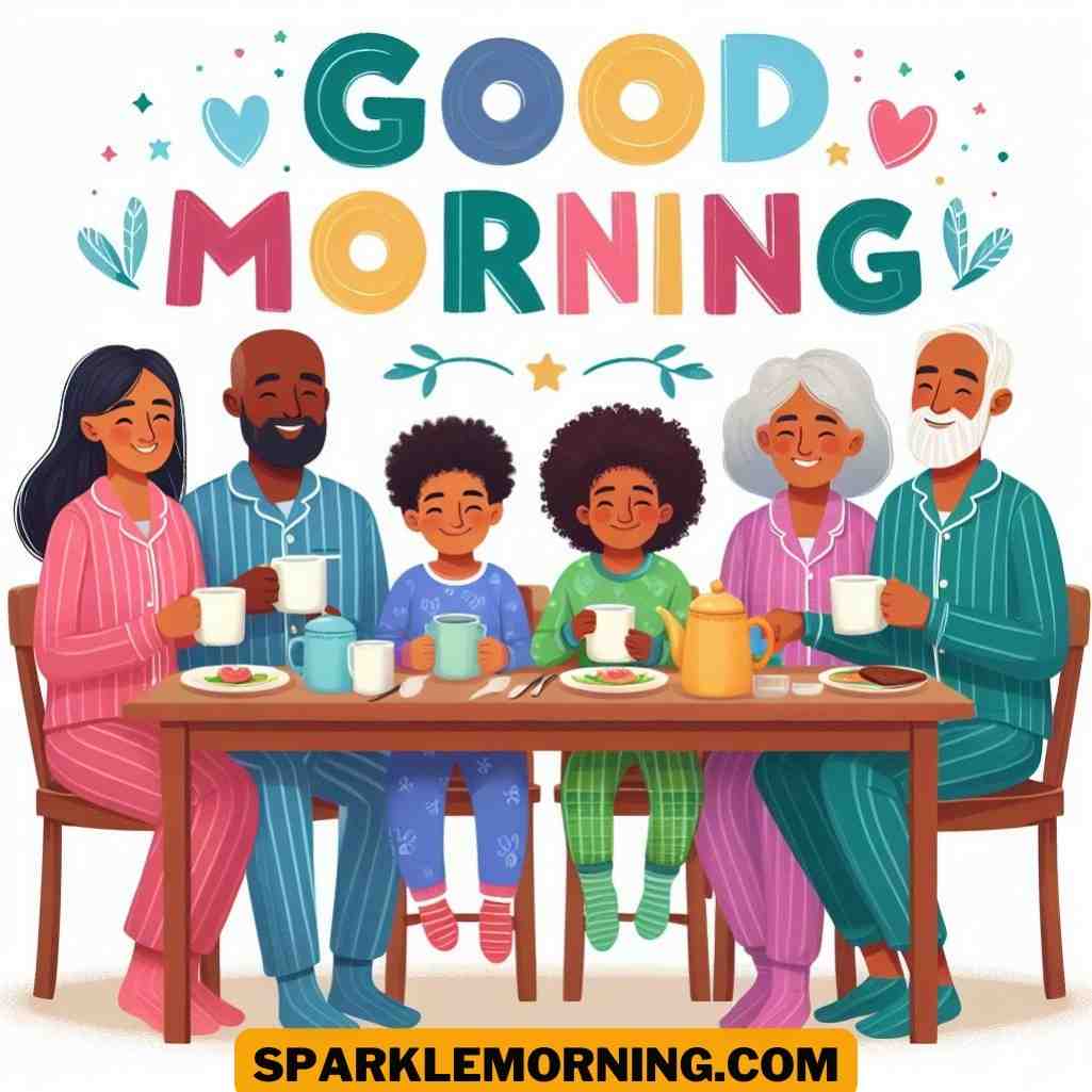 good morning family images