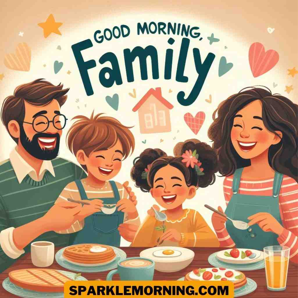 good morning family images