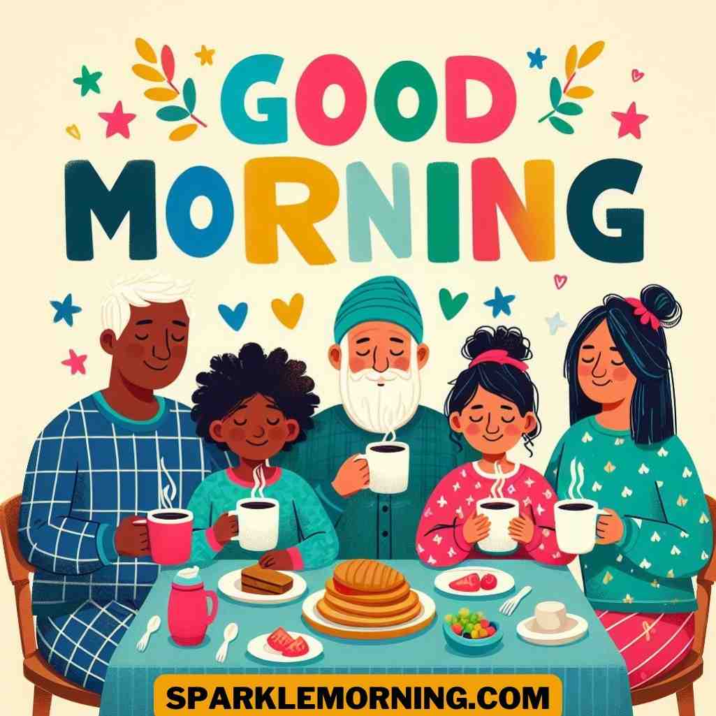 good morning family images