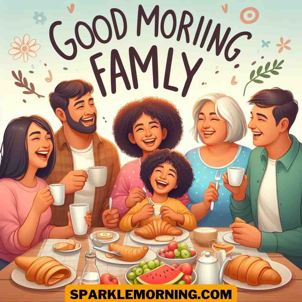 good morning family images