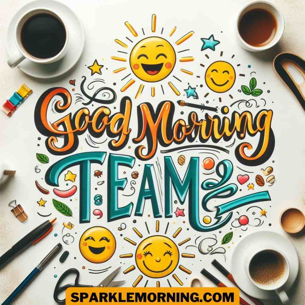 good morning team images