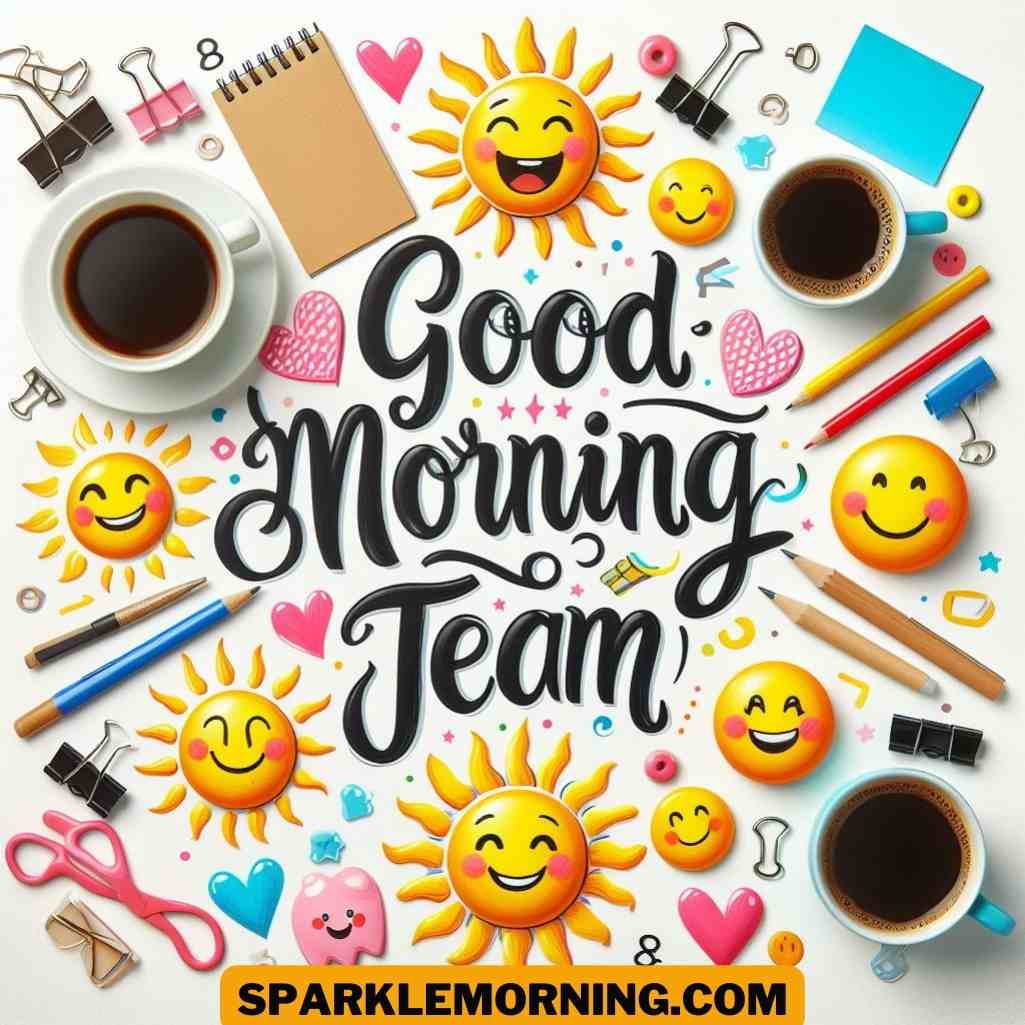 good morning team images