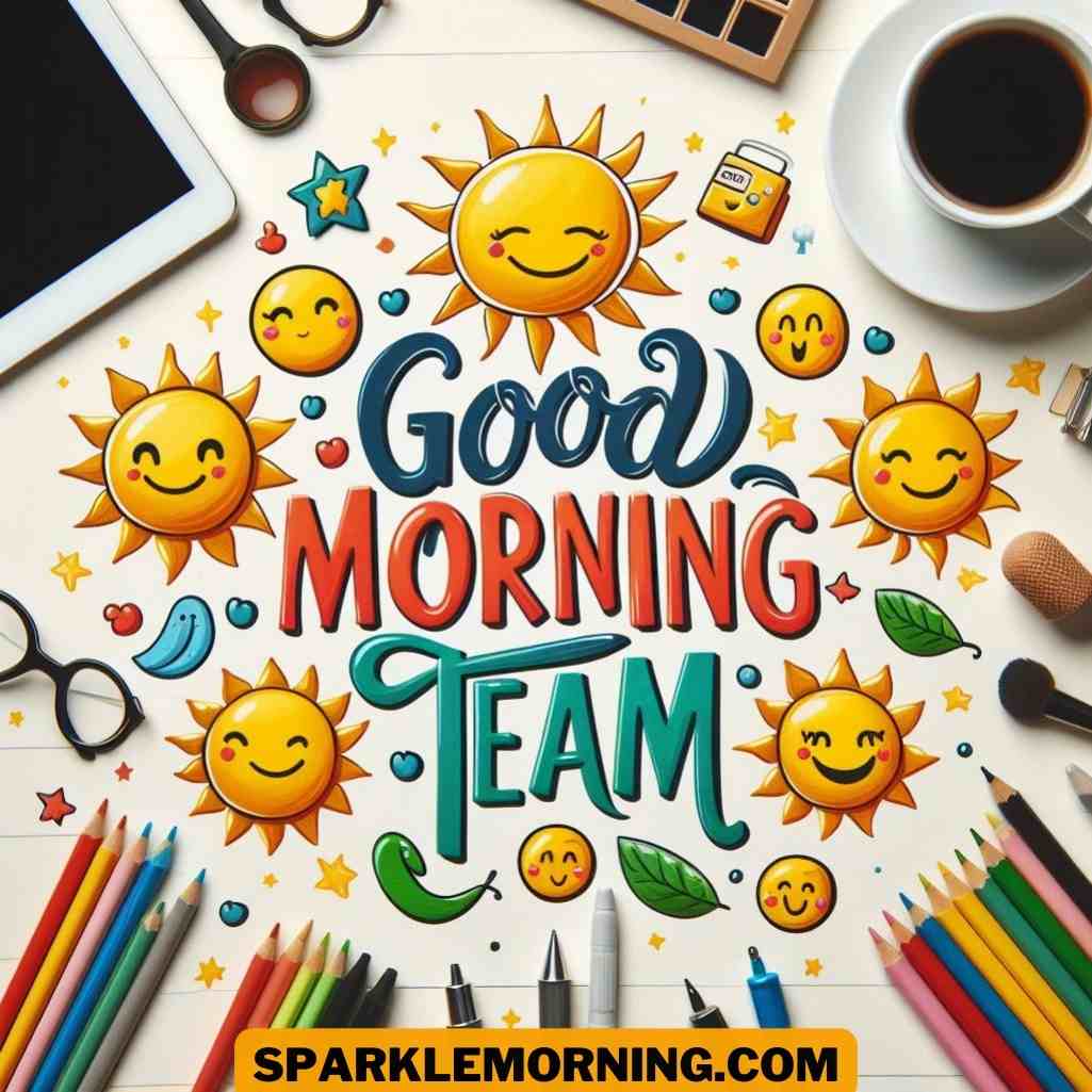 good morning team images