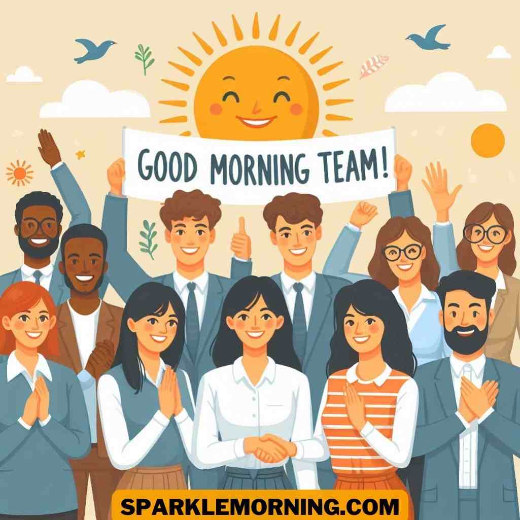 good morning team images