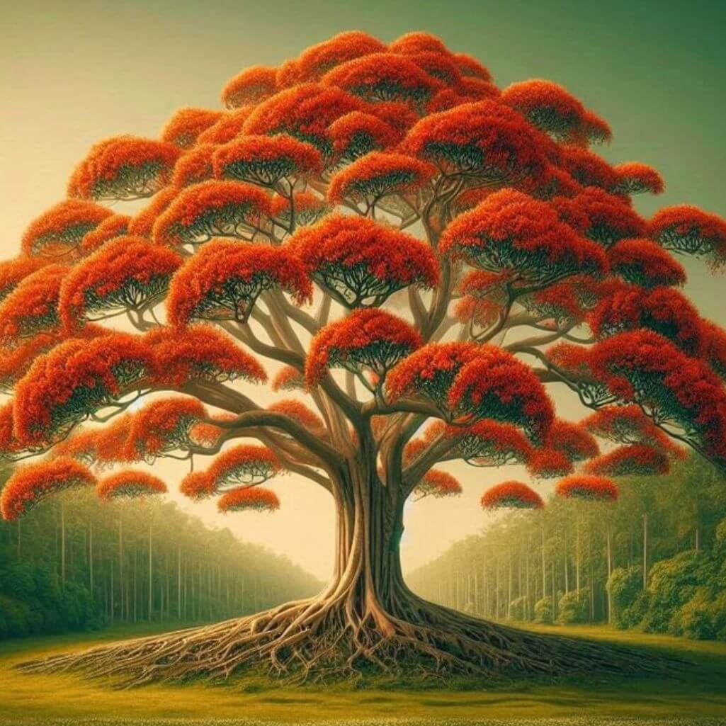 Palash Flower Good Morning Images