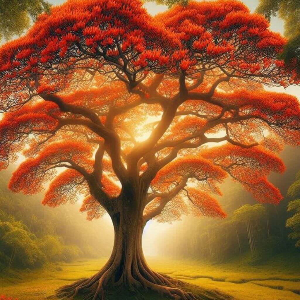 Palash Flower Good Morning Images