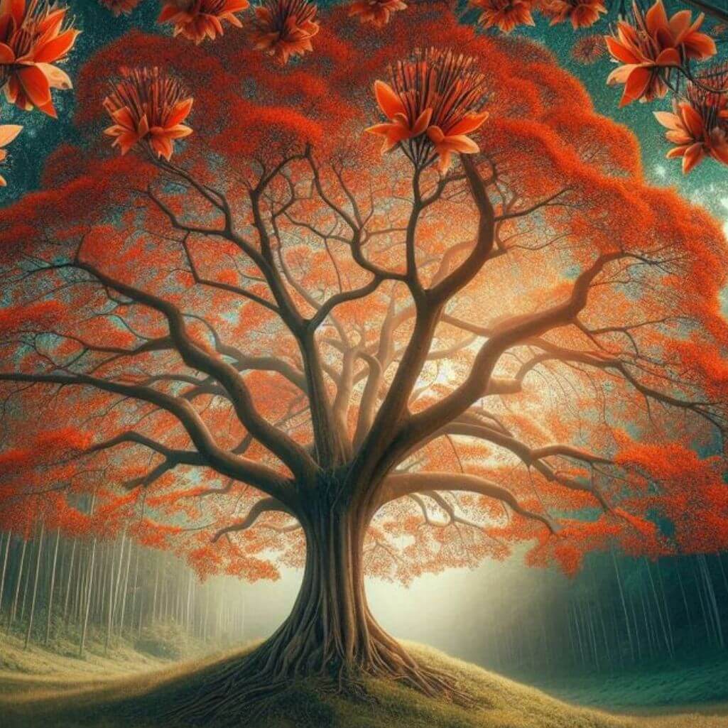 Palash Flower Good Morning Images