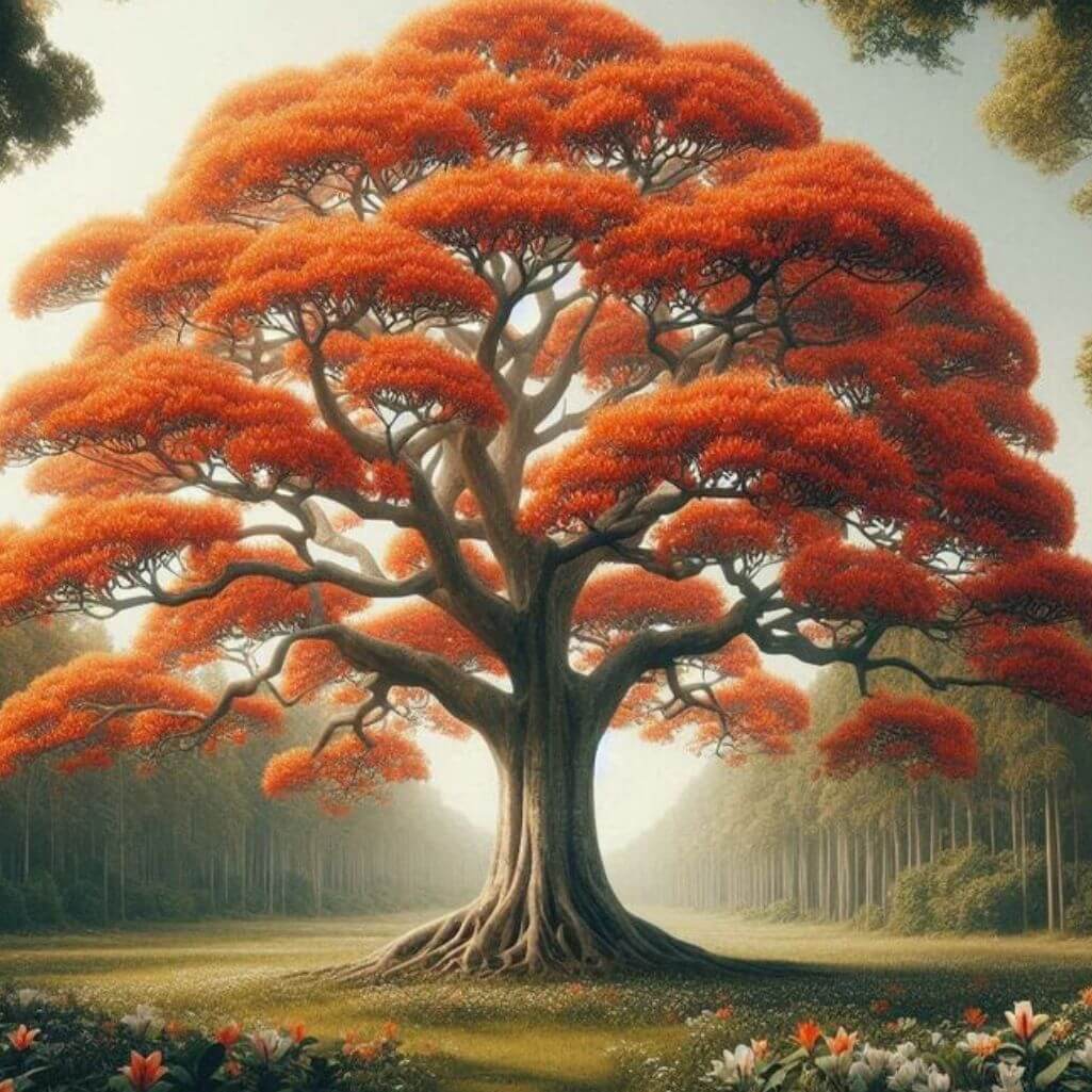 Palash Flower Good Morning Images