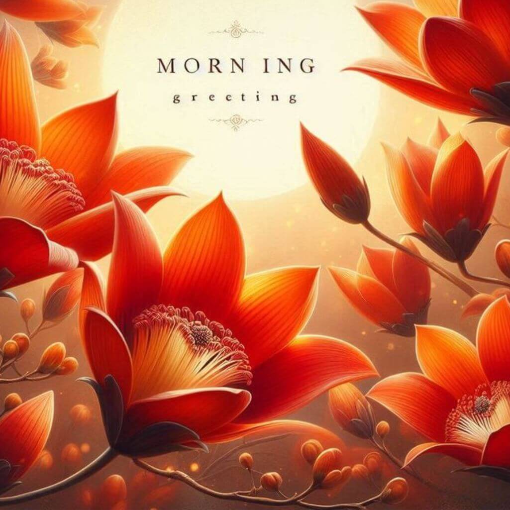 Palash Flower Good Morning Images