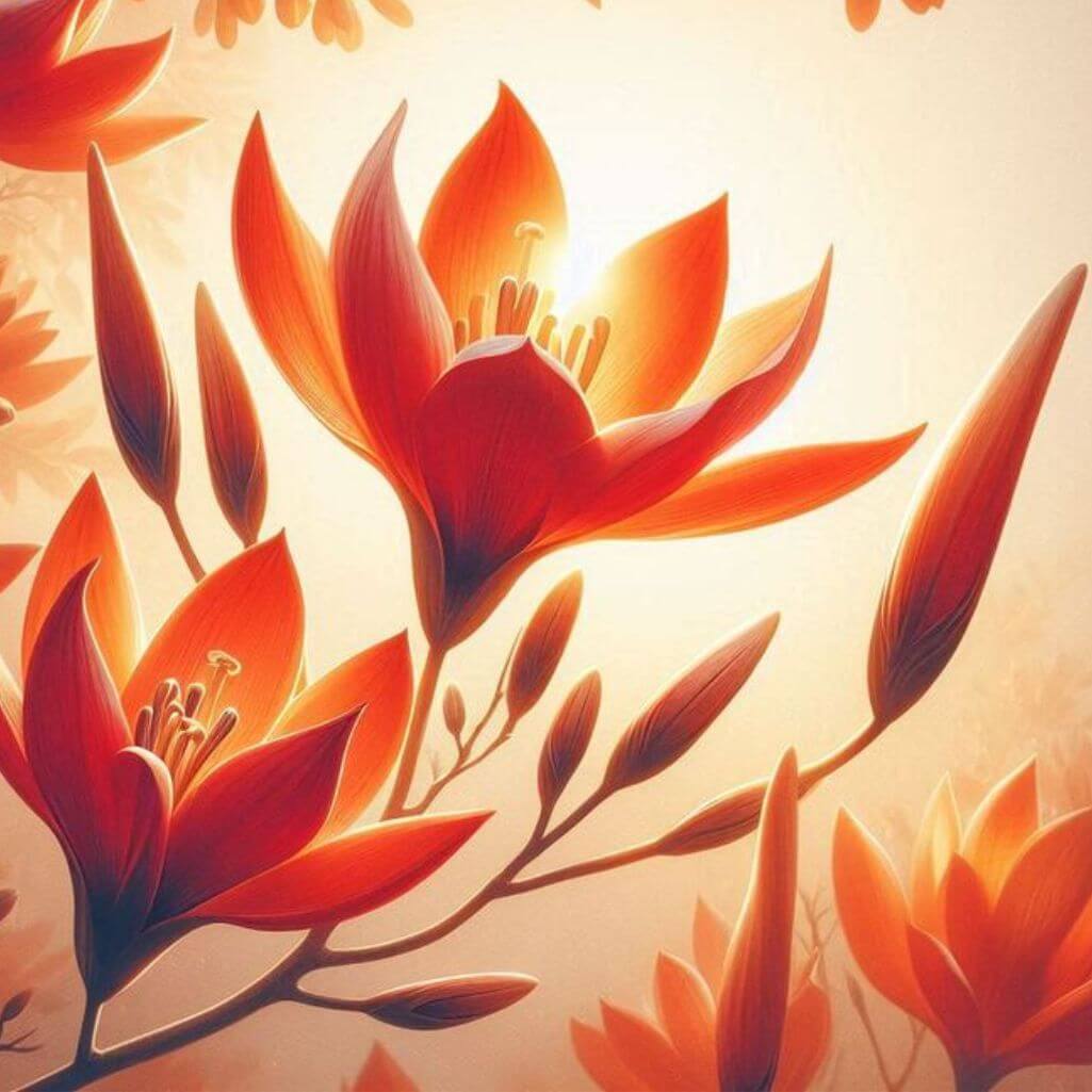 Palash Flower Good Morning Images