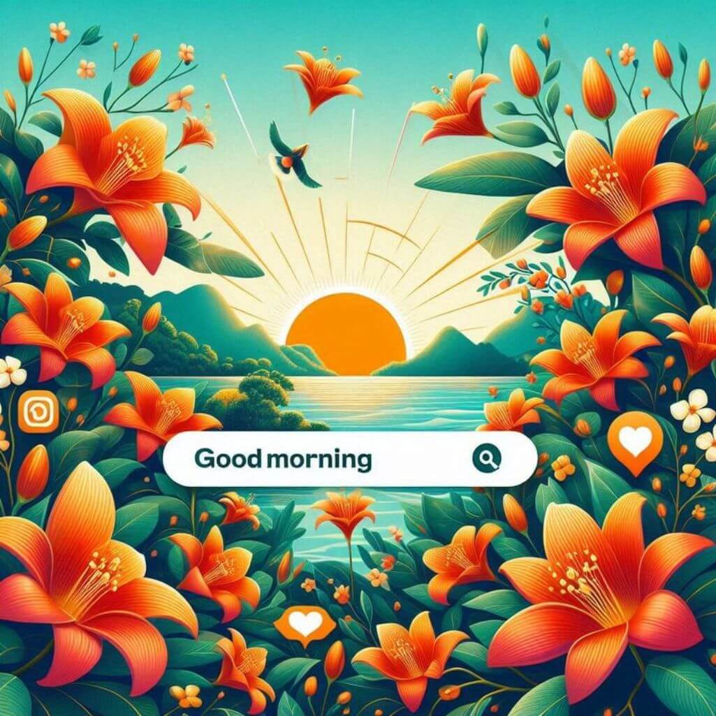 Palash Flower Good Morning Images