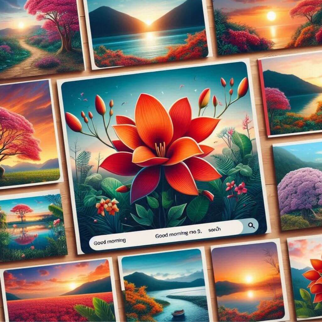 Palash Flower Good Morning Images