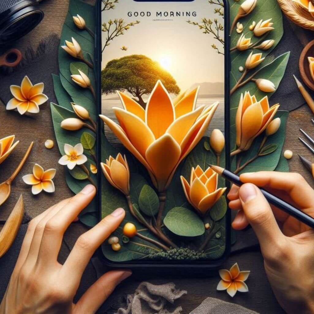 Palash Flower Good Morning Images