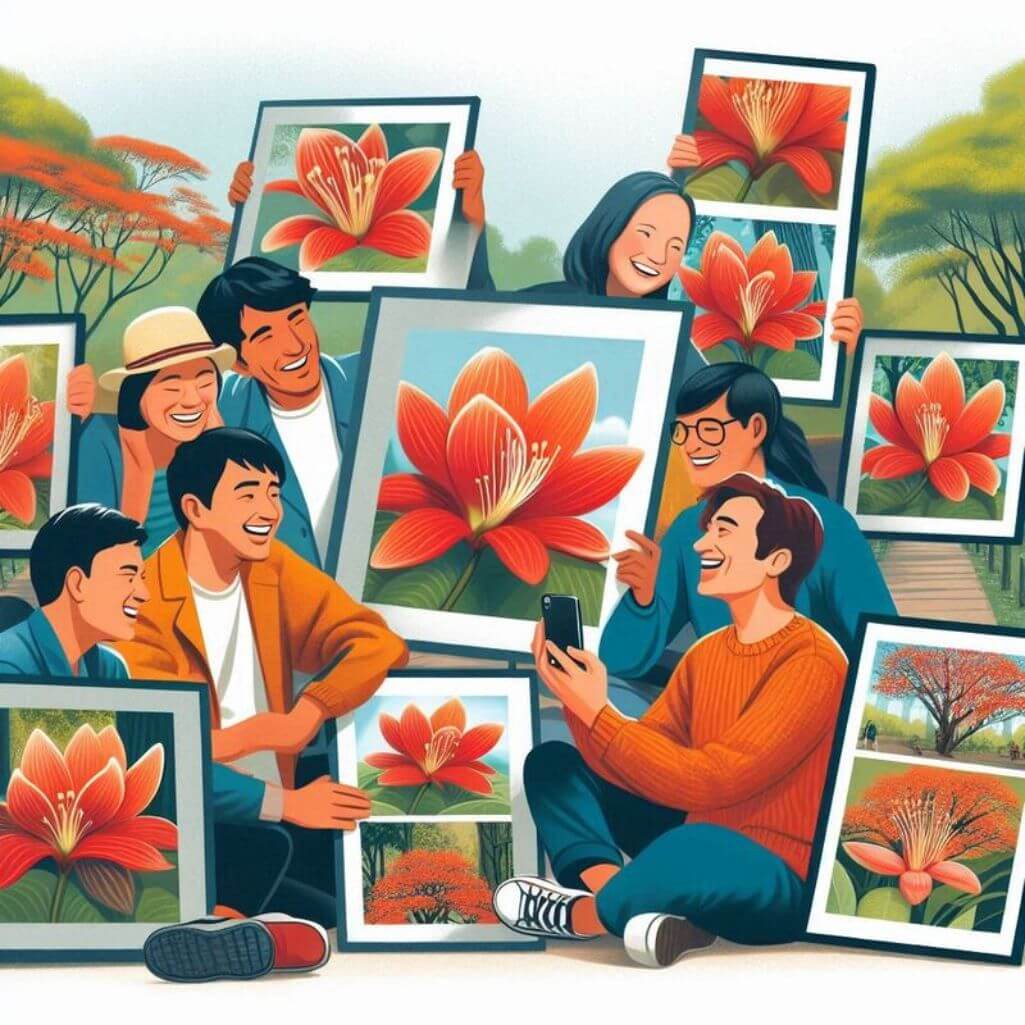 Palash Flower Good Morning Images