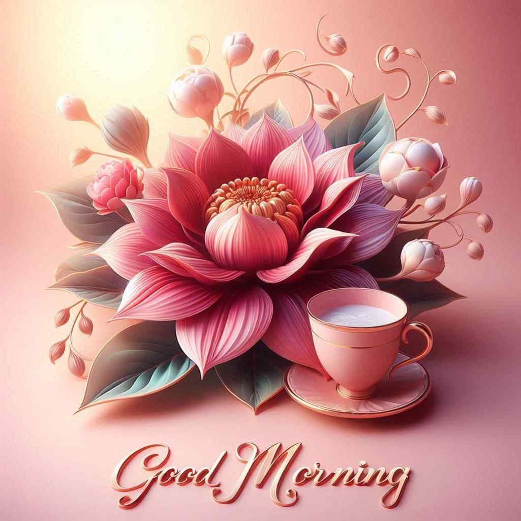 Roja Flower Good Morning Images