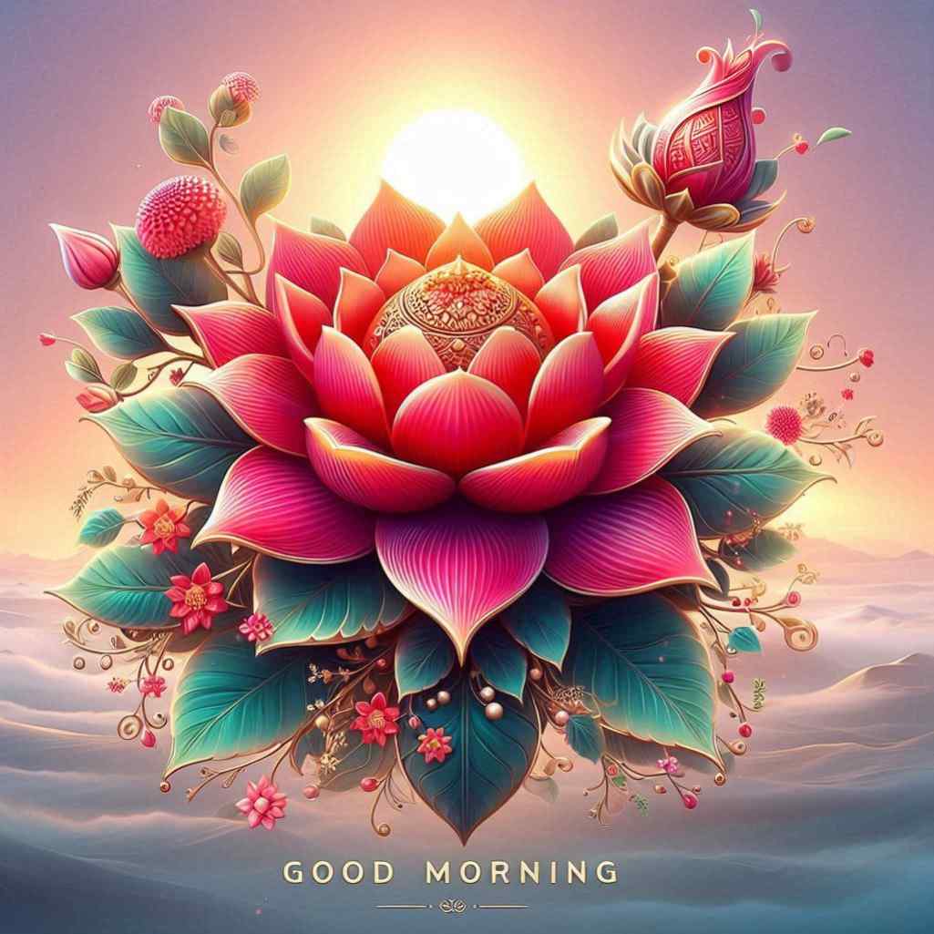 Roja Flower Good Morning Images