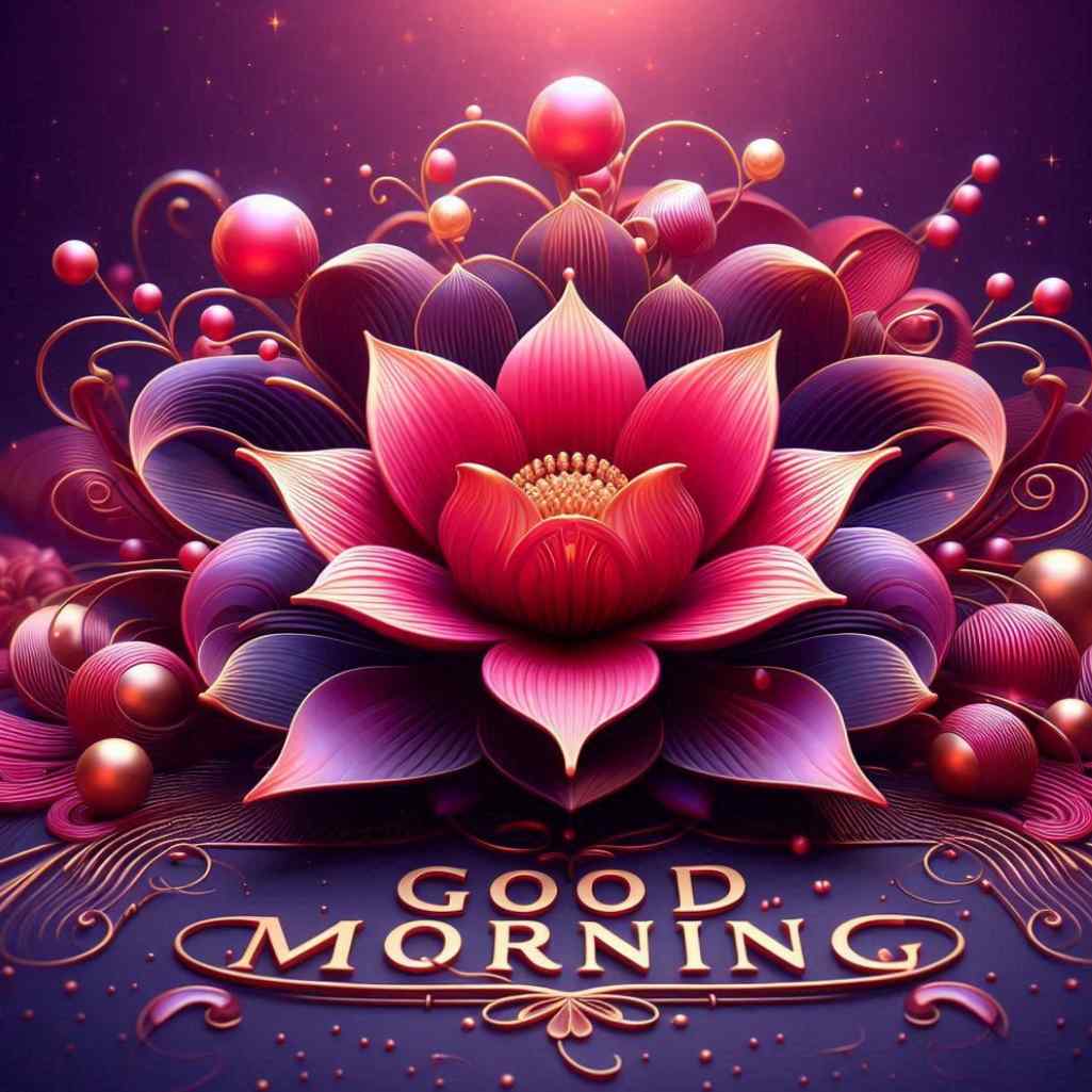 Roja Flower Good Morning Images