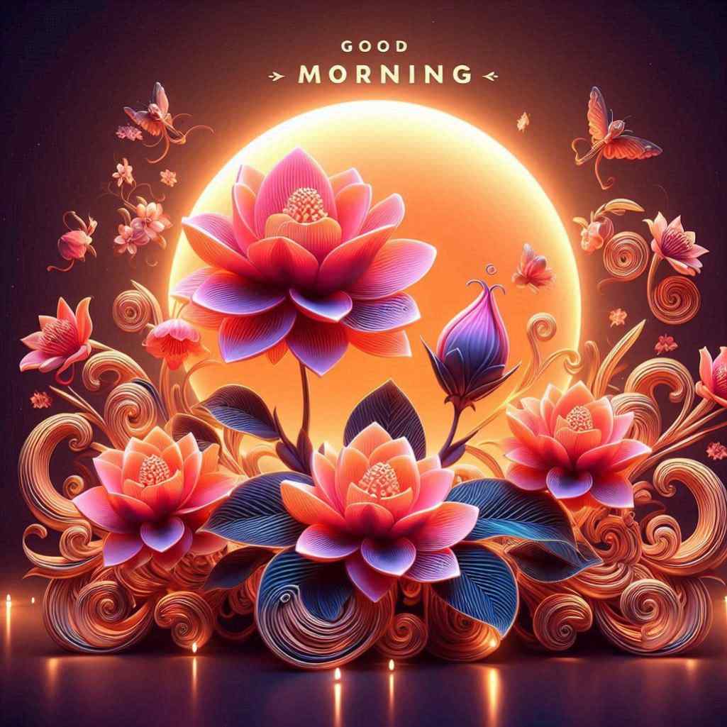 Roja Flower Good Morning Images