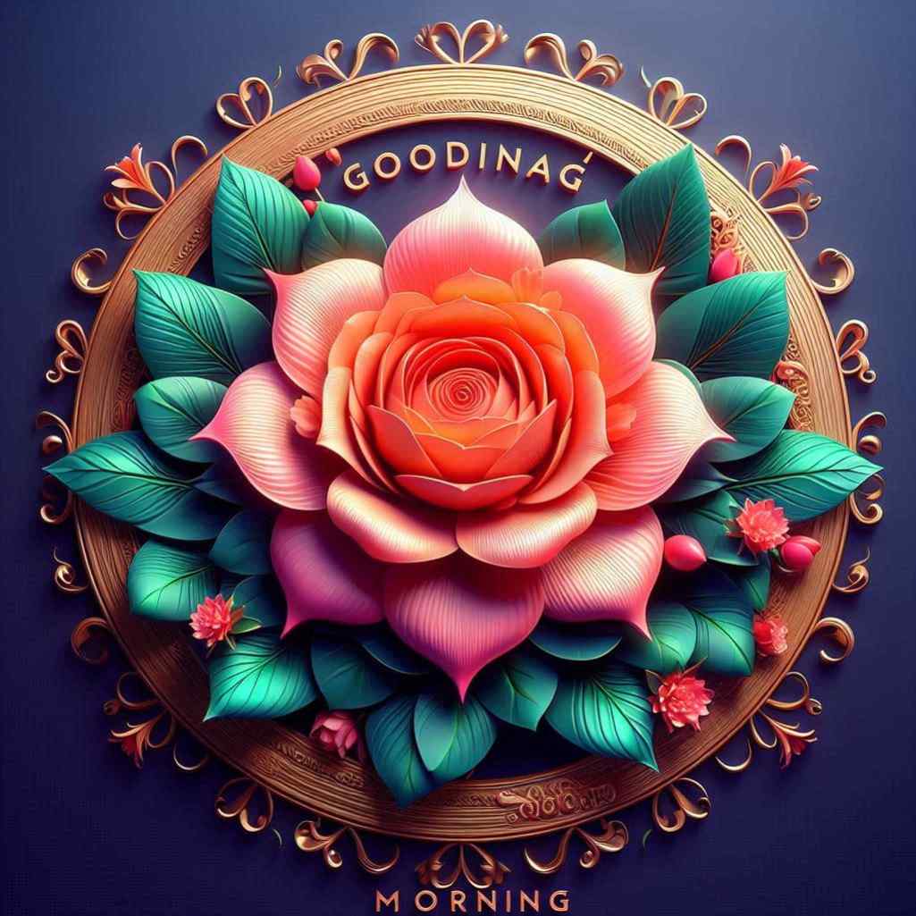 Roja Flower Good Morning Images