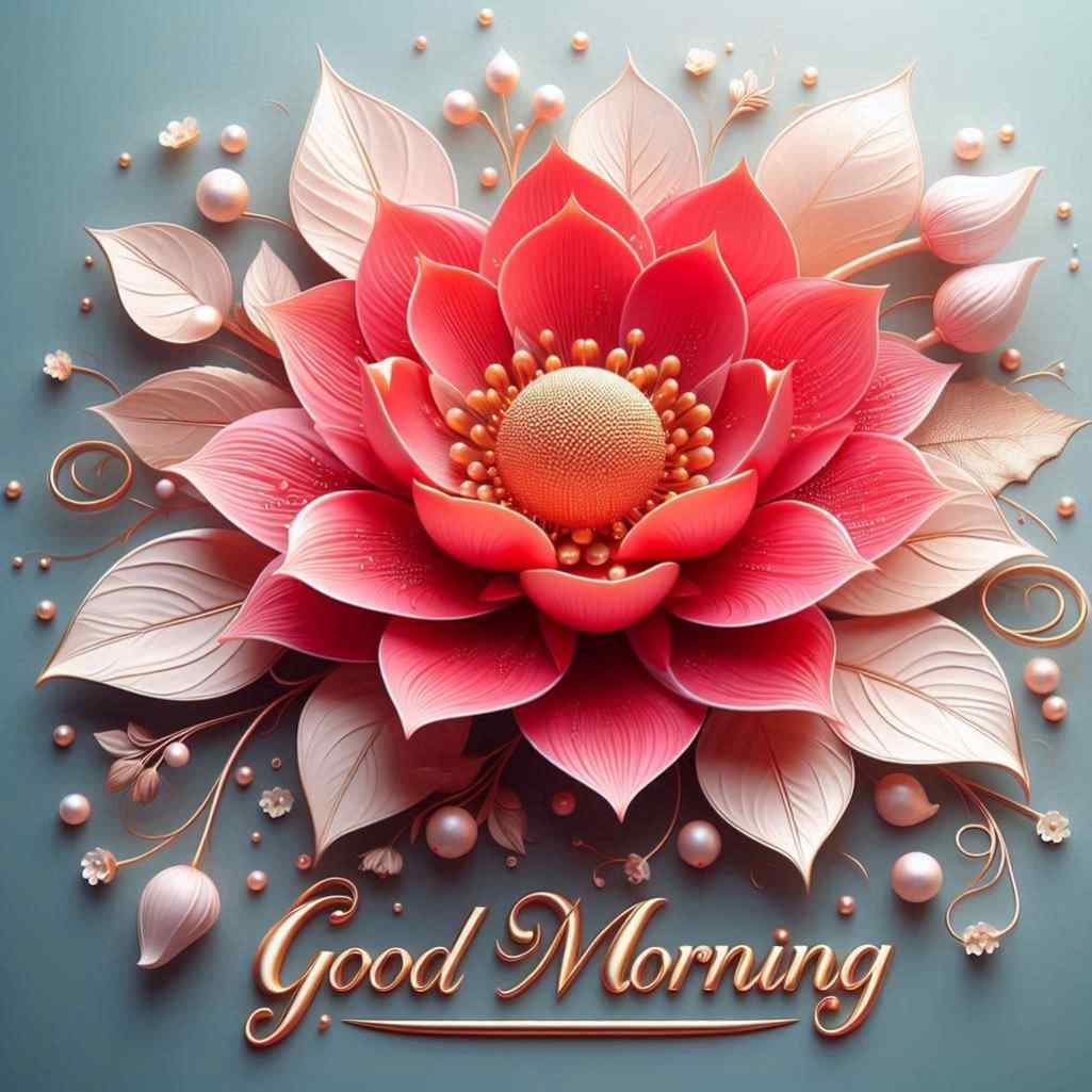 Roja Flower Good Morning Images