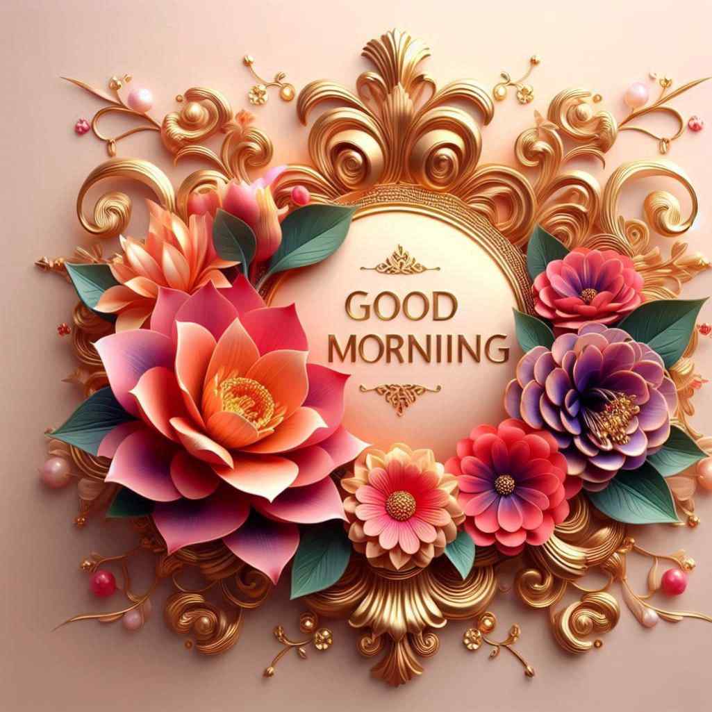 Roja Flower Good Morning Images