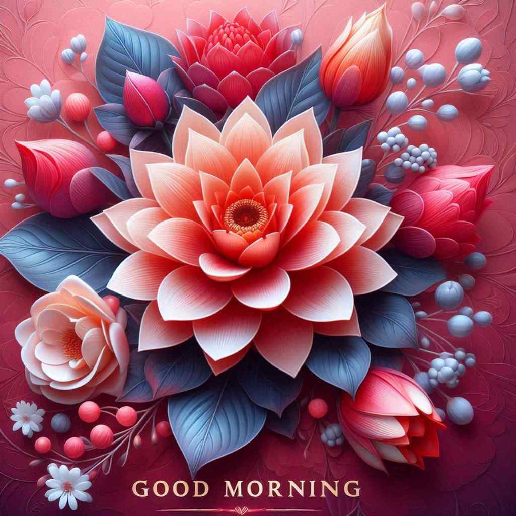 Roja Flower Good Morning Images