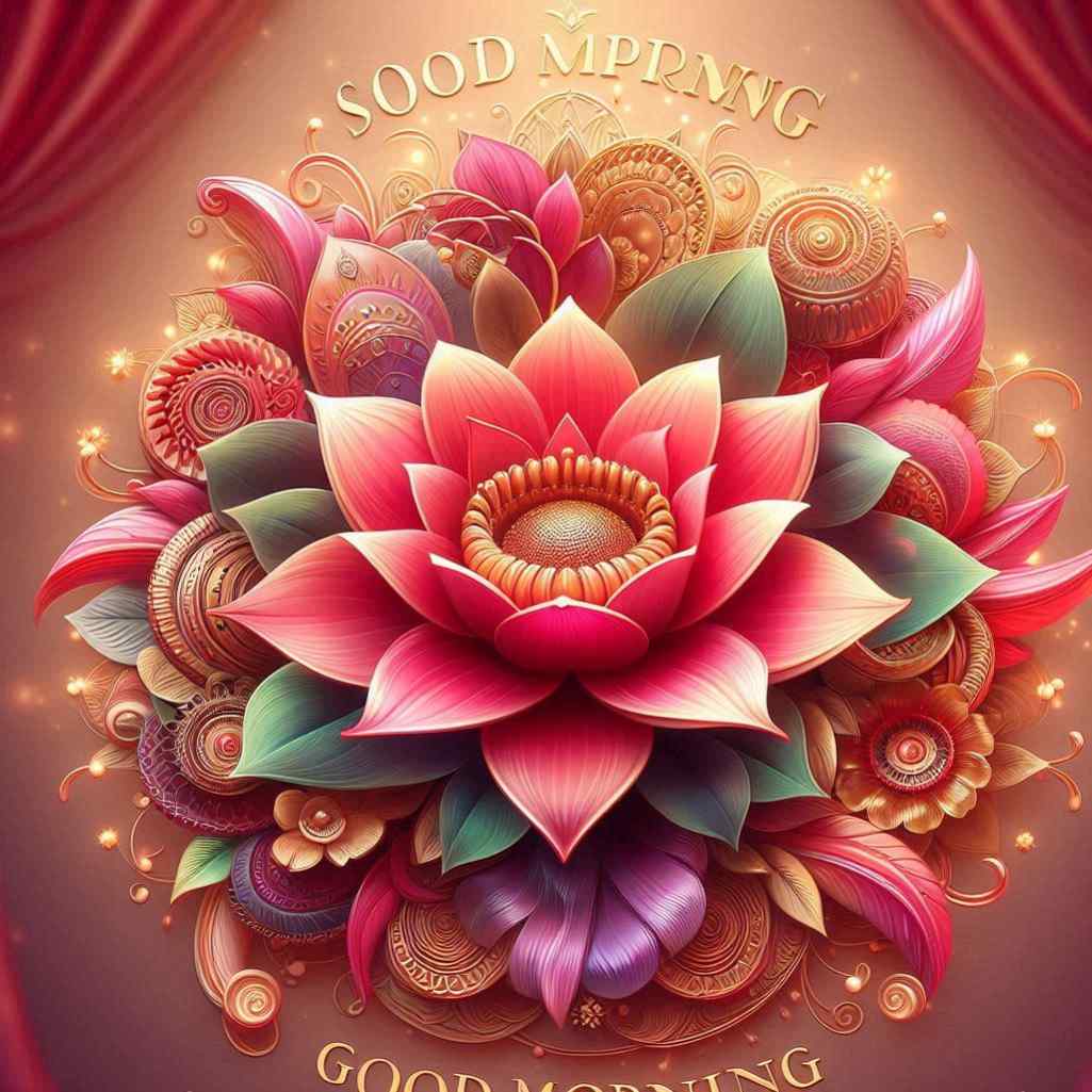 Roja Flower Good Morning Images