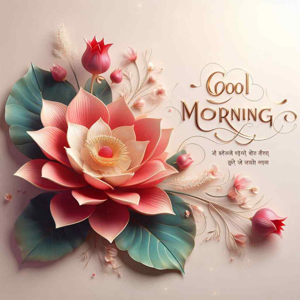 Roja Flower Good Morning Images