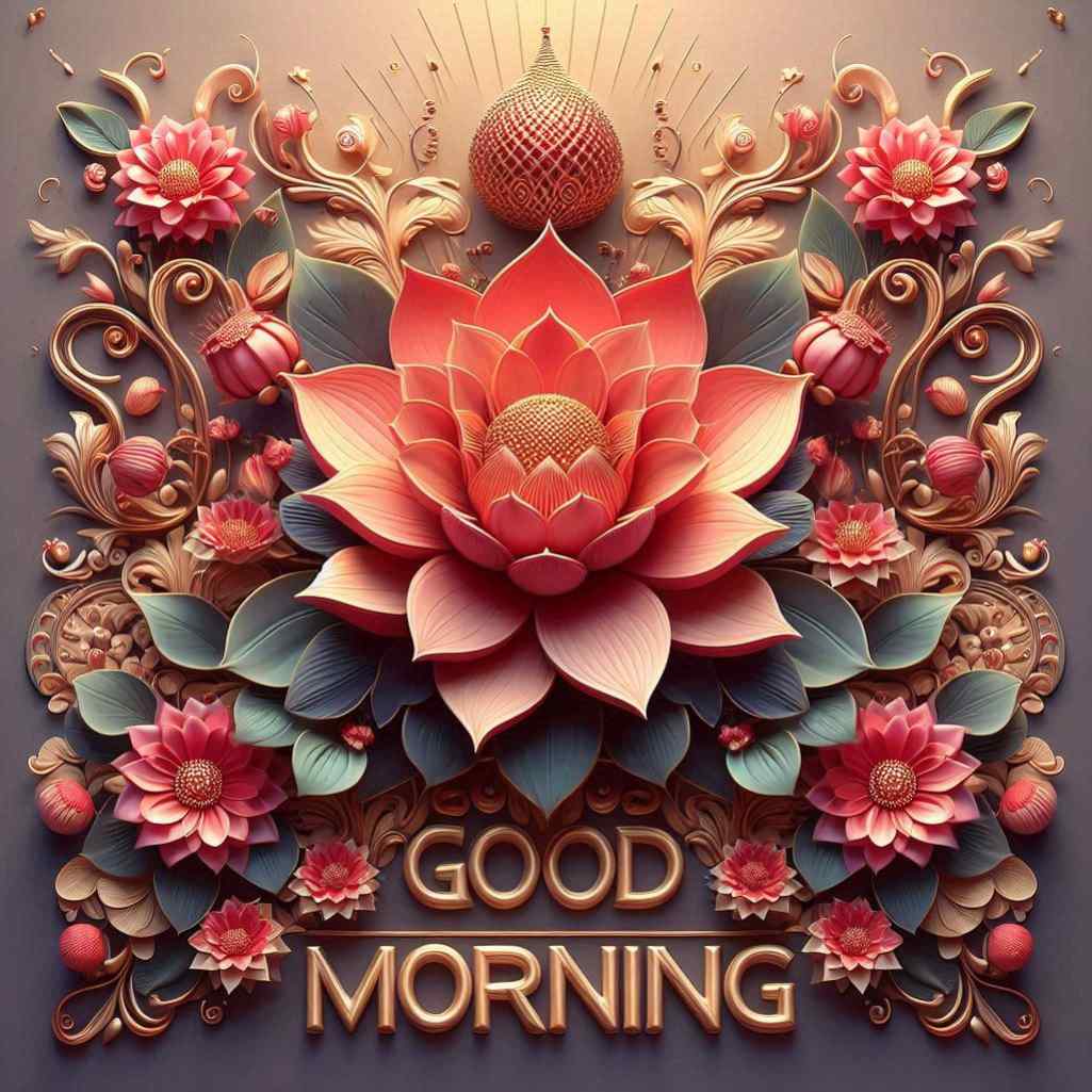 Roja Flower Good Morning Images