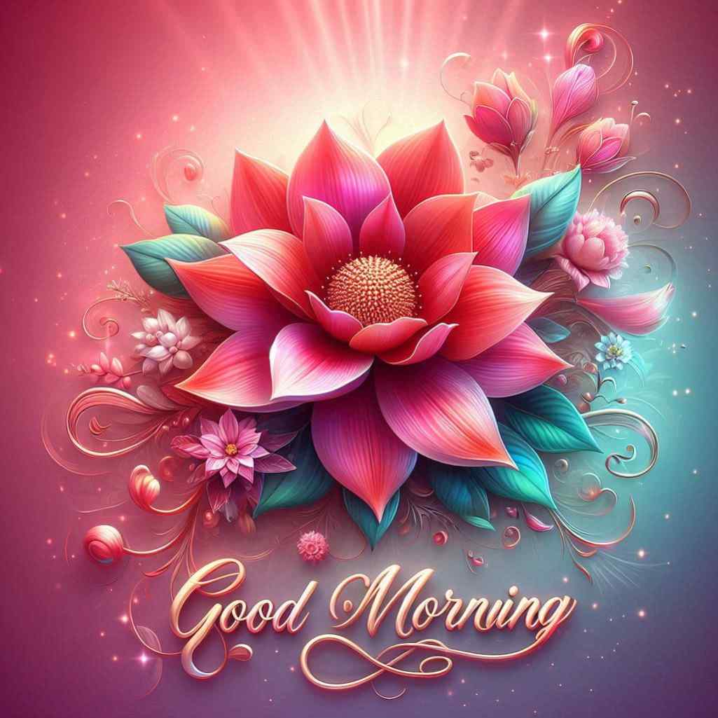 Roja Flower Good Morning Images