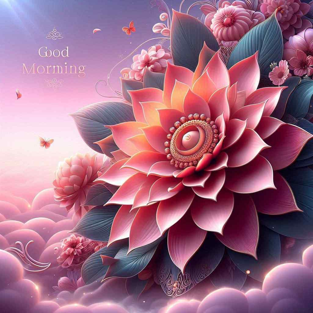 Roja Flower Good Morning Images