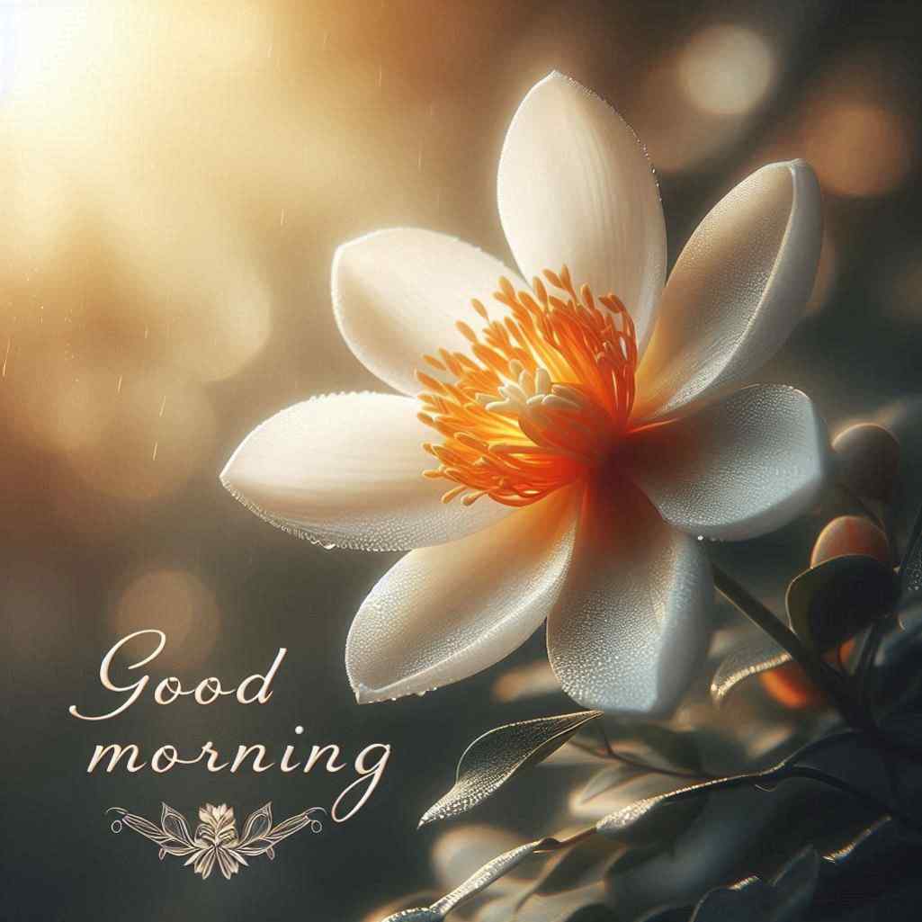 parijat flower good morning images