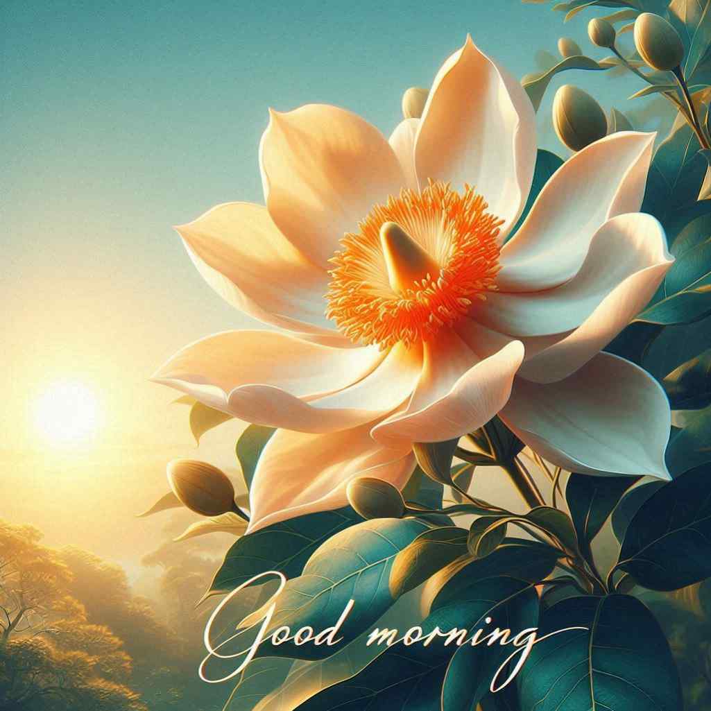 parijat flower good morning images