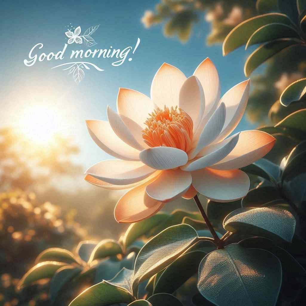 parijat flower good morning images