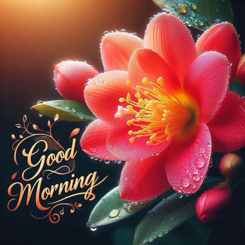 parijat flower good morning images