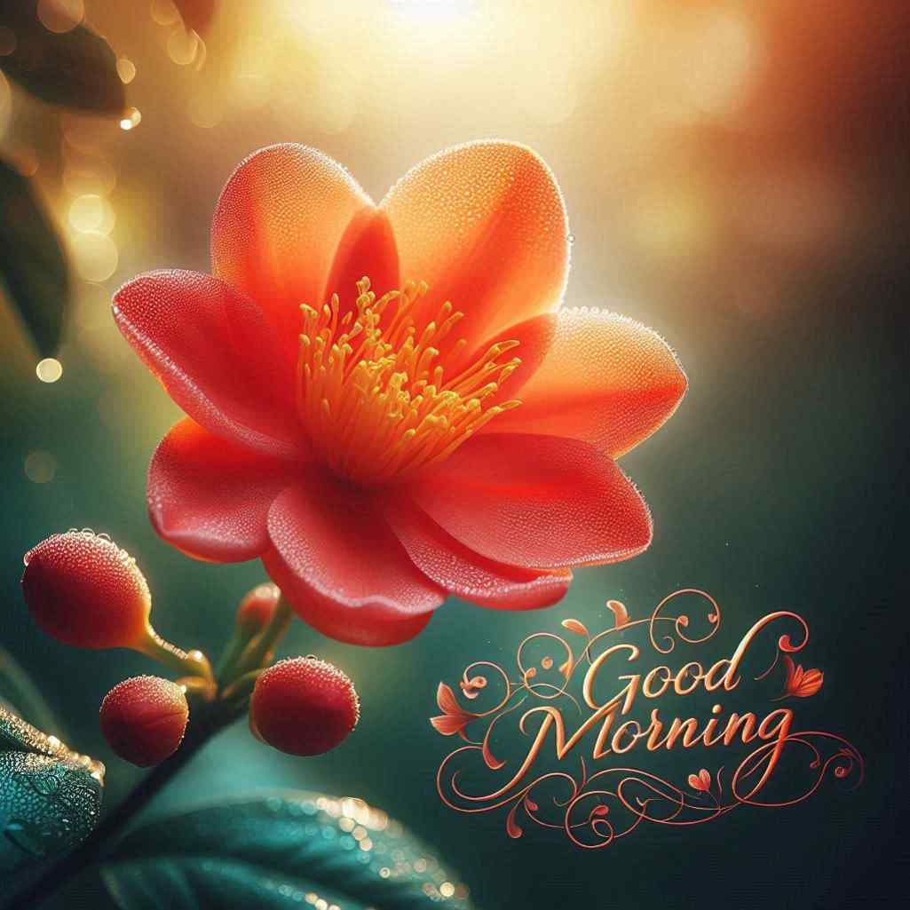 parijat flower good morning images