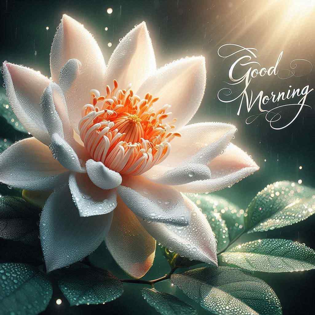 parijat flower good morning images