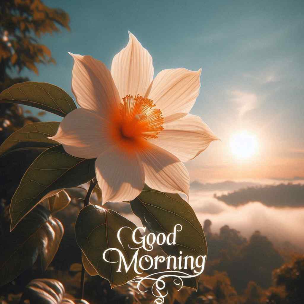 parijat flower good morning images