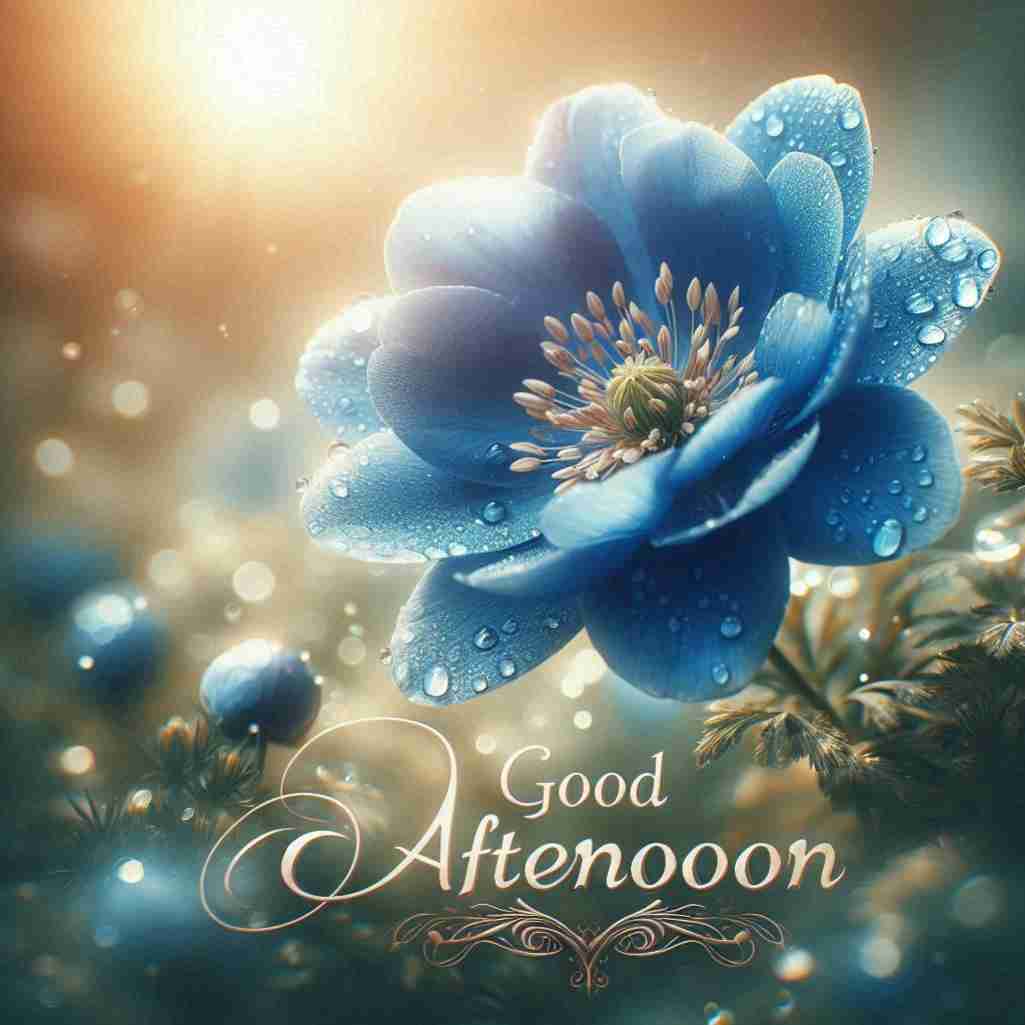 Good Afternoon Blue Flower Images (
